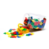Learning Can Be Fun - Counters Plastic Tiles (600 pieces)