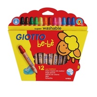 Giotto - Be-Be Super Jumbo Coloured Pencils (12 pack)