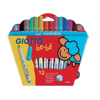 Giotto - Be-Be Super Fibre Pens (12 pack)