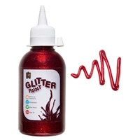EC - Glitter Paint 250ml Red