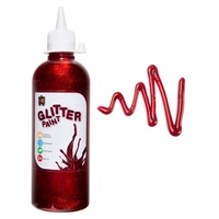 EC - Glitter Paint 500ml Red