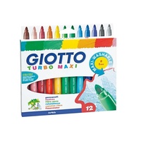 Giotto - Turbo Maxi Marker Pens (12 pack)