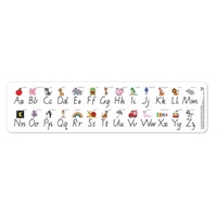 Alphabet Desk Strips - Victorian Modern Cursive Script (30 pack)