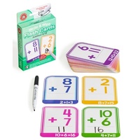 Learning Can Be Fun - Write & Wipe Addition Flash Cards with Marker