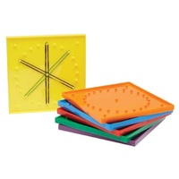 Learning Can Be Fun - Geoboard 15cm (set of 6)