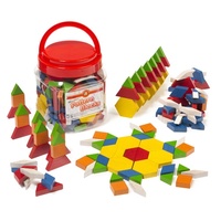 Learning Can Be Fun - Wooden Pattern Blocks (jar of 126)