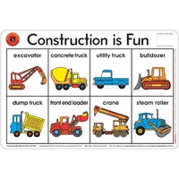 Learning Can Be Fun - Construction Is Fun Placemat