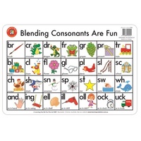 Learning Can Be Fun - Blending Consonants Are Fun Placemat