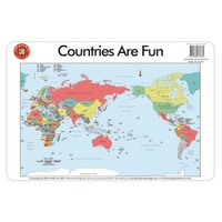 Learning Can Be Fun - Countries are Fun Placemat
