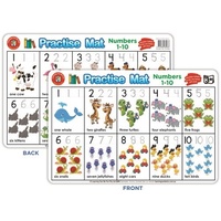 Learning Can Be Fun - Practise Mat - Numbers 1-10