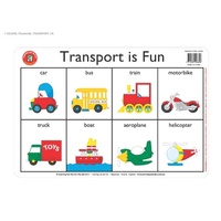 Learning Can Be Fun - Transport Placemat