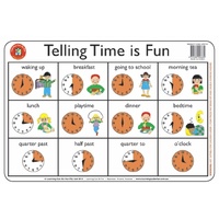 Learning Can Be Fun - Telling Time is Fun Placemat