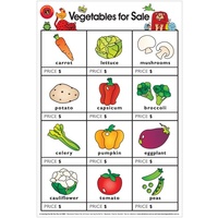 Learning Can Be Fun - Vegetables For Sale Poster