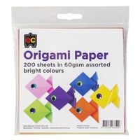 EC - Origami Paper Bright Colours (200 pack)