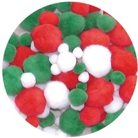 EC - Pom Poms Christmas Colours (150 pieces)