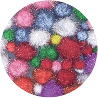 EC - Pom Poms Glitter Colours (200 pieces)