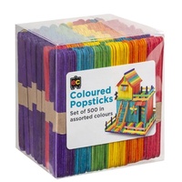 EC - Popsticks Coloured (500 pack)