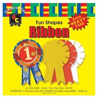 Fun Shapes Ribbon 24pc