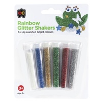 EC - Rainbow Glitter Shakers (6 pack)