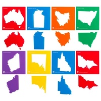 EC - Australia & State Maps Stencil (set of 8)