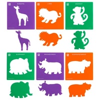 EC - Stencil Jungle Animals Set of 6