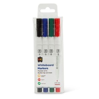 EC - Whiteboard Markers Thin (4 pack)