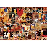 Educa - Vintage Beer Collage Puzzle 1000pc