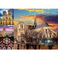 Educa - Notre Dame Collage Puzzle 1000pc