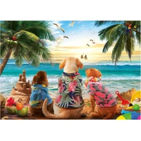 Educa - Dogs On The Beach Puzzle 1000pc