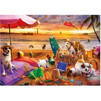 Educa - Dogs Playing At The Beach Puzzle 1000pc