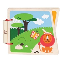 Hape - At The Zoo Wooden Baby Book