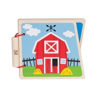 Hape - At the Farm Wooden Baby Book