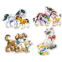 Castorland - Animals with Babies Puzzle (4 puzzles)