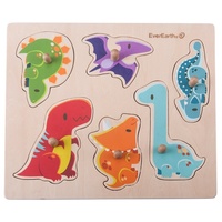 Everearth - Dinosaur Peg Puzzle 6pc