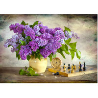 Enjoy - Lilac and Chess Puzzle 1000pc