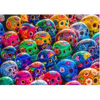 Enjoy - Colourful Skulls Puzzle 1000pc