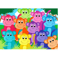 Enjoy - Rainbow Monkeys Puzzle 1000pc