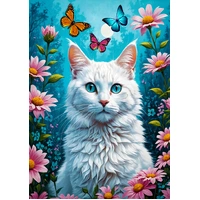 Enjoy - White Cat Puzzle 1000pc