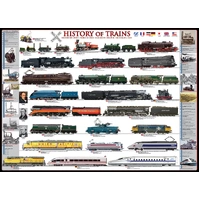 Eurographics - History of Trains Large Piece Puzzle 500pc