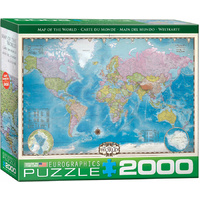 Eurographics - Map of the World Puzzle 2000pc