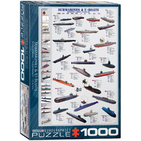 Eurographics - Submarines & U-Boats Puzzle 1000pc (DAMAGED BOX)