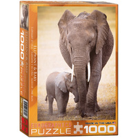 Eurographics - Elephant & Baby Puzzle 1000pc