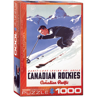Eurographics - Banff-Lake Louise Ski Areas Puzzle 1000pc