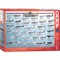 Eurographics - Allied Air Command WWII Fighters Puzzle 1000pc