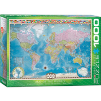 Eurographics - Map of the World Puzzle 1000pc