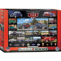 Eurographics - American Cars of the 1930's Puzzle 1000pc