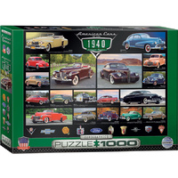 Eurographics - American Cars of the 1940's Puzzle 1000pc