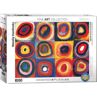 Eurographics - Kandinsky, Colour Study of Squares Puzzle 1000pc