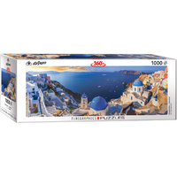 Eurographics - Santorini, Greece Panorama Puzzle 1000pc