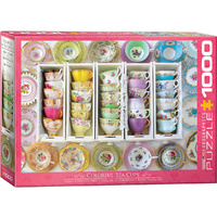 Eurographics - Colourful Tea Cups Puzzle 1000pc
